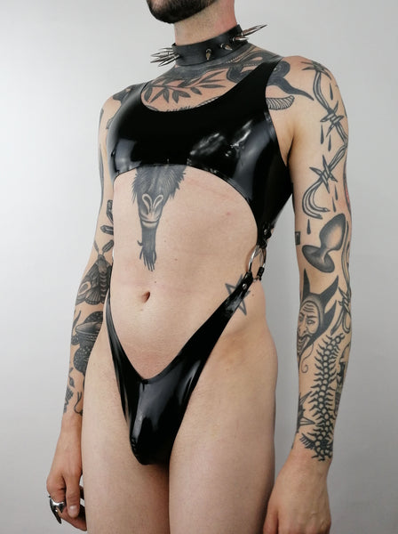 'SEKA', latex monokini with high cut leg