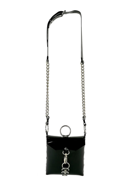 'BARBARA' over the shoulder purse, black
