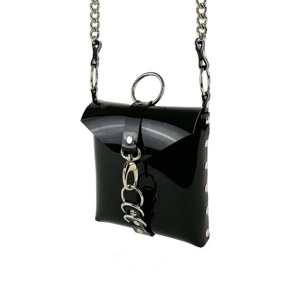 'BARBARA' over the shoulder purse, black