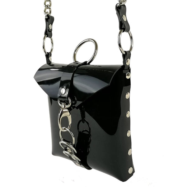 'BARBARA' over the shoulder purse, black