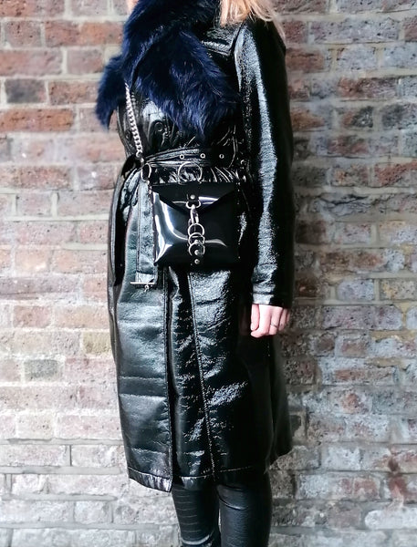 'BARBARA' over the shoulder purse, black