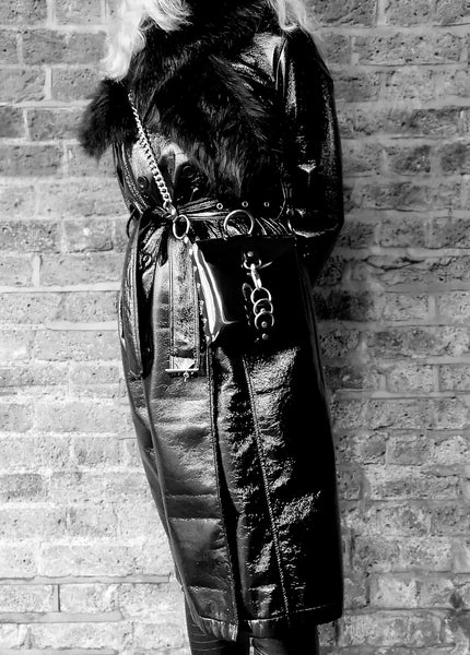 'BARBARA' over the shoulder purse, black