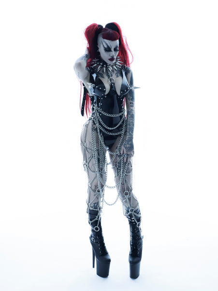 'MORANA' corset body with chains