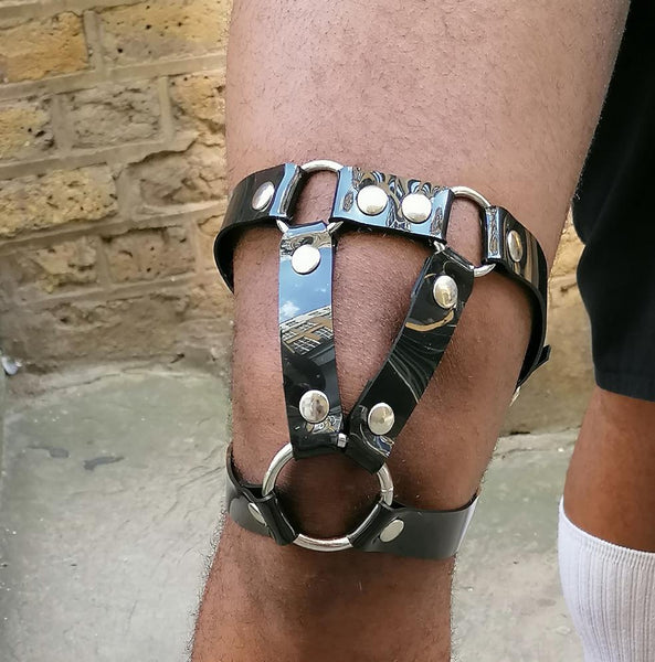 'IGOR' leg harness, PVC black