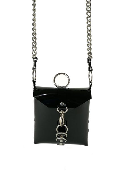 'BARBARA' over the shoulder purse, black